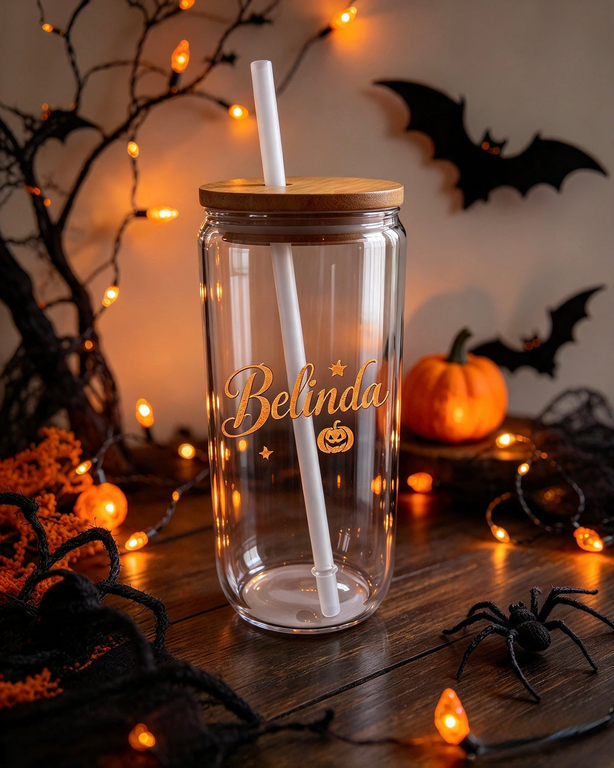 Glass Holiday Season Cups