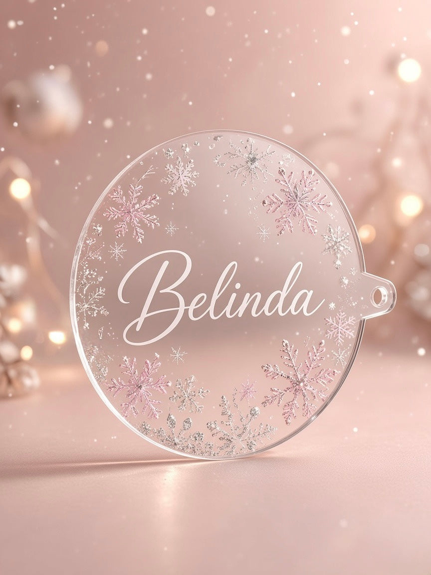 Acrylic Christmas baubles