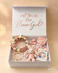 Magnetic luxury personalised gift box with ribbon